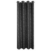 Zasłona gotowa na przelotkach EVI 140x250 czarna srebrny