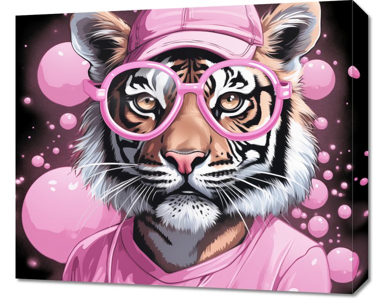 Obraz 60x50cm Ludzki Tygrys zdjęcie 1