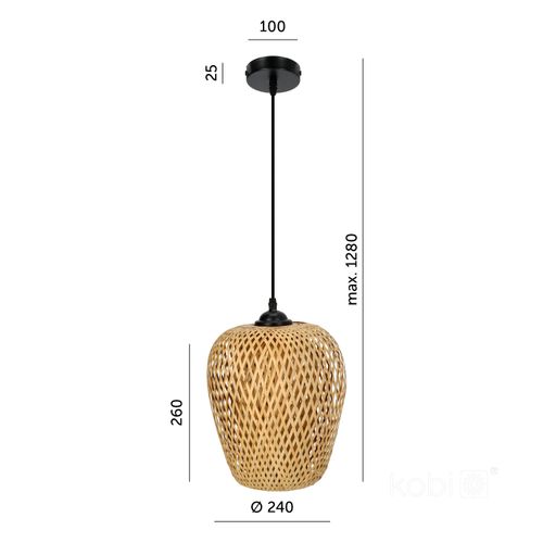 lampa wisząca boho bern 1xe27 kobi na Arena.pl