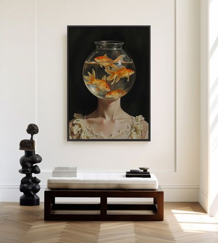 Plakat w ramie portret akwarium 50x70 cm w czarnej ramie na Arena.pl