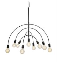 Wisząca lampa pokojowa Lavello metalowe łuki czarne