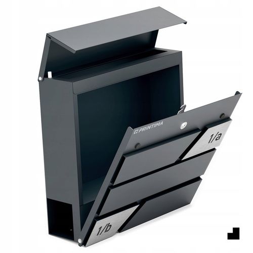 Duża Skrzynka Na Listy Z Numerem Domu Antracyt Wyżłobiony Numer Domu na Arena.pl