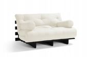 Sofa Futon Black Latex 180x200 funkcja spania + komplet poduszek