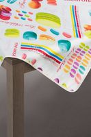 OZDOBNY OBRUS NA STÓŁ 85X85 CM WIELOKOLOROWY