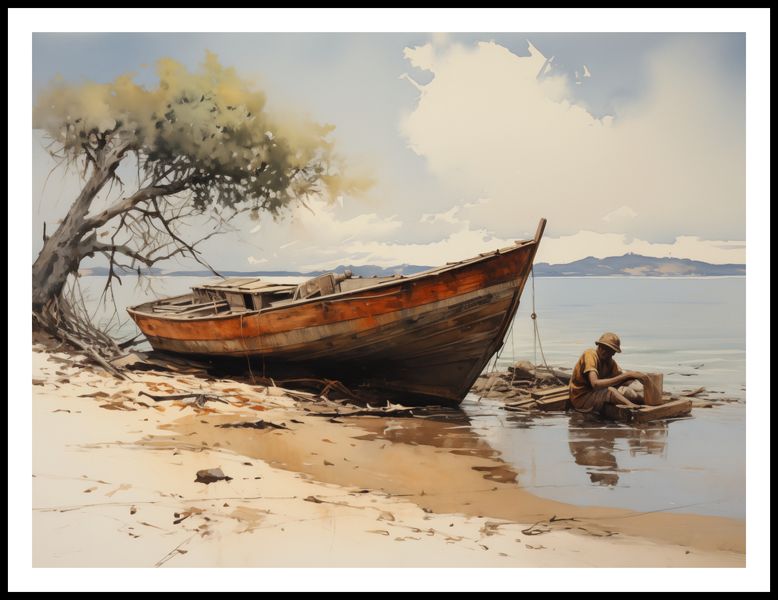 Plakat 100x75cm Spokój Przybrzeża zdjęcie 3