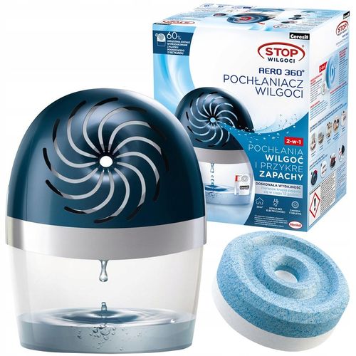 CERESIT POCHŁANIACZ STOP WILGOCI AERO 360 TABLETKI URZĄDZENIE na Arena.pl