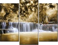 90CM 70 ZEGAR 3 ELEM WODOSPAD SCIENNY DRUK