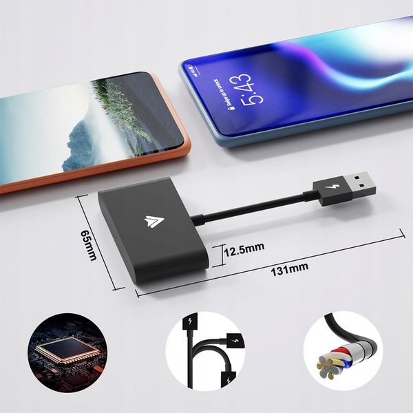 BEZPRZEWODOWY ANDROID AUTO ADAPTER XSTORM BT WIFI zdjęcie 5