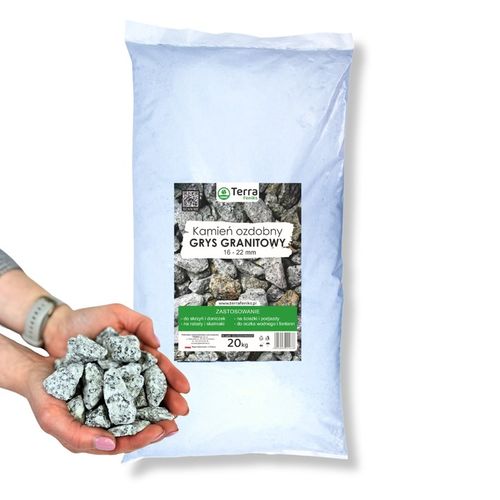 Grys Granitowy 16-22 mm - 20 kg (dalmatyńczyk) TERRA Feniks KAMIEŃ na Arena.pl