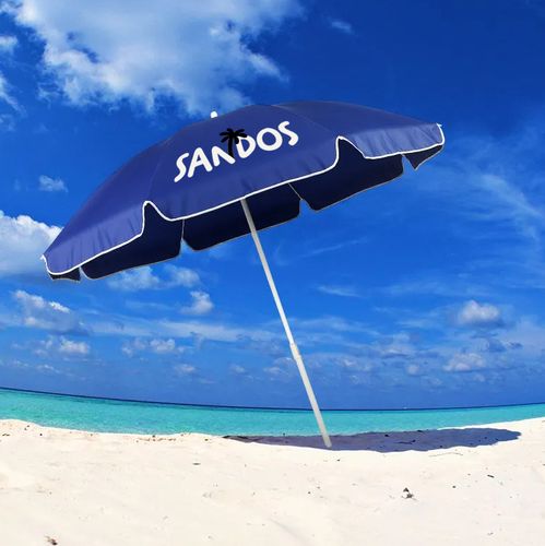 Parasol plażowy w kolorze niebieskim na Arena.pl