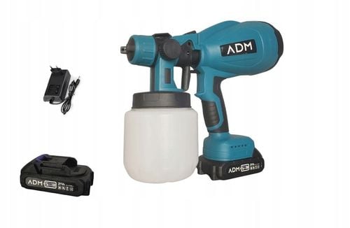 Pistolet Do Malowania Natryskowego Akumulatorowy Agregat 2xBaterie 21V na Arena.pl