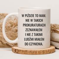 CHAMSKI KUBEK BEZ CENZURY | ŚMIESZNY PREZENT | DO PRACY BIURA DOMU | 330 ml
