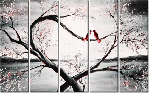 70CM 150CM OBRAZ 5 ELEM W ŚWIETLE KSIĘŻYCA I ŚCIENNY na Arena.pl