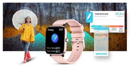 smartwatch giewont różowy gw230-1 na Arena.pl