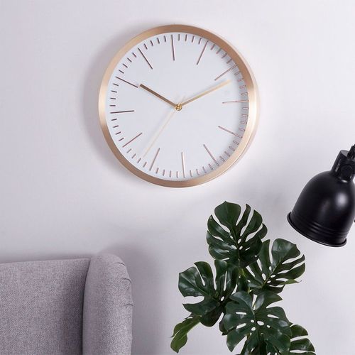 Zegar ścienny biały złoty 30 cm na Arena.pl