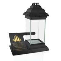 PODSTAWKA pod ZNICZ na nagrobek DEDYKACJA LAMPION