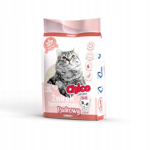 ŻWIREK BENTONITOWY KOTA COMPACT PUDROWY 10L CHICO na Arena.pl