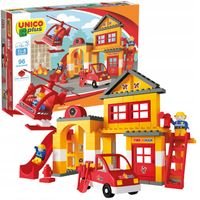 KLOCKI DLA DZIECI UNICO STRAŻ POŻARNA KONSTRUKCYJNE 96 ELEMENTÓW