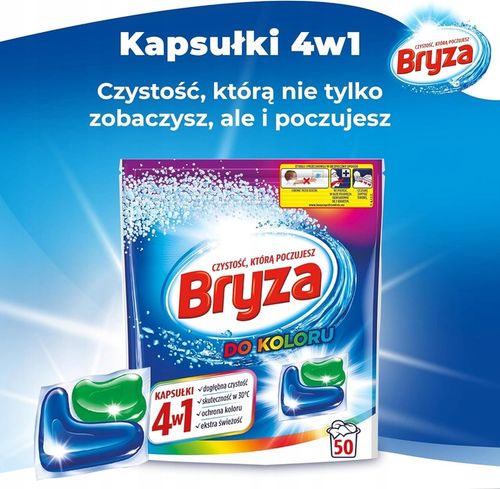 Kapsułki do prania kolorowego Bryza Spring 50 szt. 4w1 na Arena.pl