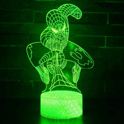 Lampka 3D nocna led usb + pilot Piłka Spider-Man na Arena.pl