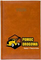 Kalendarz A5 2026 tygodniowy KSIĄŻKOWY FIRMOWY POMOC DROGOWA TWÓJ NAPIS