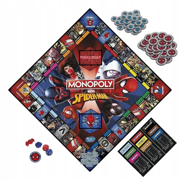 GRA PLANSZOWA MONOPOLY SPIDERMAN wersja polska zdjęcie 4
