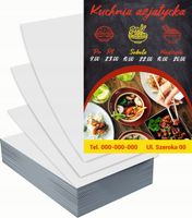Ulotki A6 reklamowe firmowe 5000szt projekt w cenie KUCHNIA AZJATYCJA