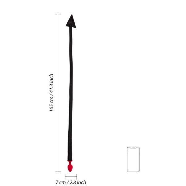 Silicone Anal Plug Devil's Tail zdjęcie 6