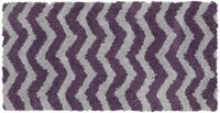Dywan tkany w zygzaki MILANO 120x170 szary + fioletowy WZ2