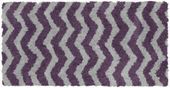 Dywan tkany w zygzaki MILANO 120x170 szary + fioletowy WZ2
