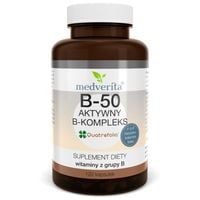 Medverita B-50 aktywny B-kompleks 120 kaps. WITAMINY B