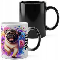 KUBEK MAGICZNY 330ML DRUK - PIES PSY PIESEK RASA MOPS PUG