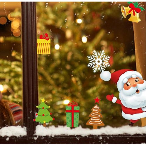 świąteczne naklejki kolorowe na okno 20 x 30 cm nkd16 na Arena.pl