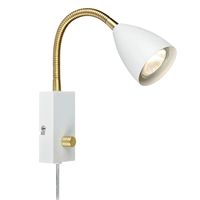 Kinkiet LAMPA ścienna CIRO 106588 Markslojd metalowa OPRAWA regulowany reflektorek na peszlu biały