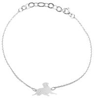 Bransoletka Celebrytka Pies Labrador 20 cm Srebro 925