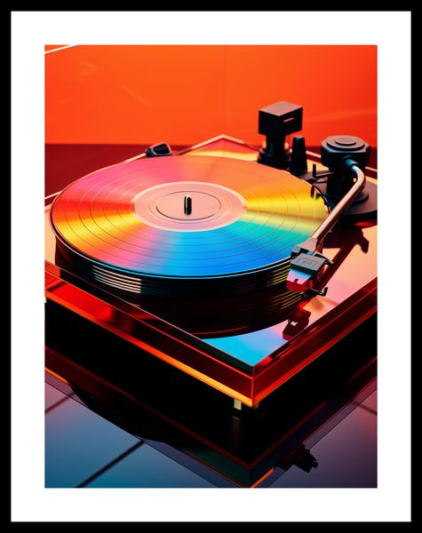 Plakat 30x40cm Wibracje Retro Winyli zdjęcie 3