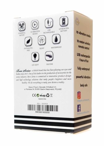 stymulator rechargeable butt plug vibrator usb 10 functions   silver na Arena.pl