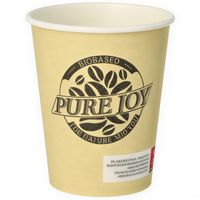 kubek papierowy "pure joy" kremowy 250 ml, śr. 80 mm 50 szt.