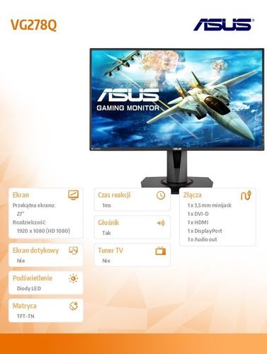 Asus 27' LED VG278Q na Arena.pl