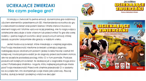 Gra rodzinna Uciekające Zwierzaki 42502 na Arena.pl