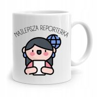 Kubek Dziennikarza Reportera Najlepsza Reporterka Z Nadrukiem Ze Zdjęciem