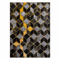 RUG/LU/MOSSE/GLAM/BLACK+GOLD/70x250