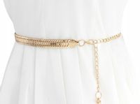 Pasek Złoty Na Talię Damski Metalowy Łańcuch