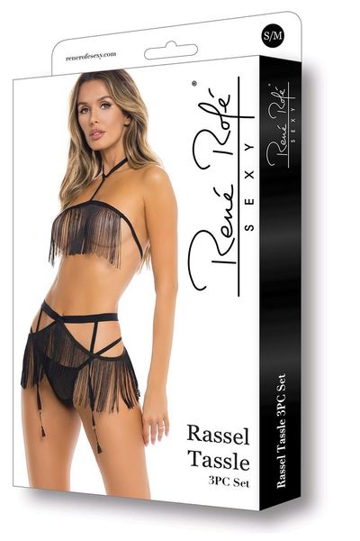 Rassel Tassle 3Pc Set Black, M/L zdjęcie 3
