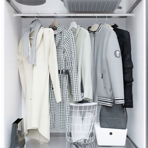 DRĄŻEK NA UBRANIA DO SZAFY 2X UCHWYTY DO GARDEROBY Fi 25MM 100 cm na Arena.pl