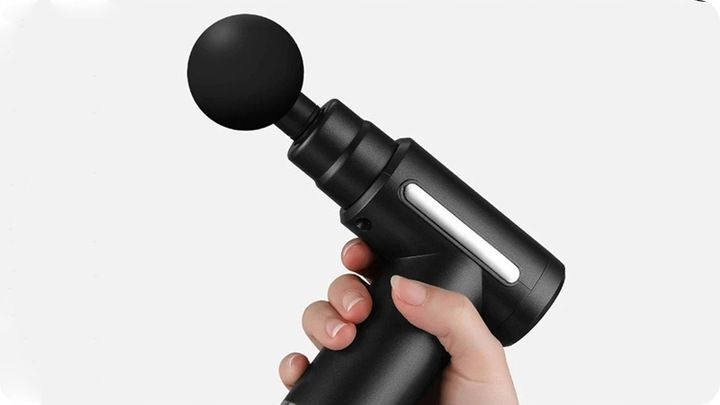 PISTOLET DO MASAŻU MASAŻER DO PLECÓW CIAŁA MASSAGE GUN MT6521 4 GŁOWICE zdjęcie 5