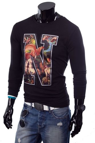 Longsleeve Męski 7338 Czarny M na Arena.pl
