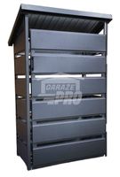 Wiata śmietnikowa spad tył 0,9x0,5m Antracyt Schowek ogrodowy GP285