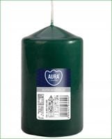 ŚWIECA bezzapachowa WALEC Bispol Aura 10 cm wys. BUTELKOWA ZIELEŃ - 30H