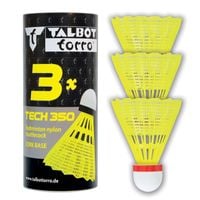 Lotki do badmintona TALBOT TORRO Tech 350 Fast 3 szt - żółte